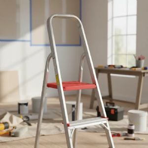 Escada De Alumínio Tesoura Botafogo Lar & Lazer 6 Degraus